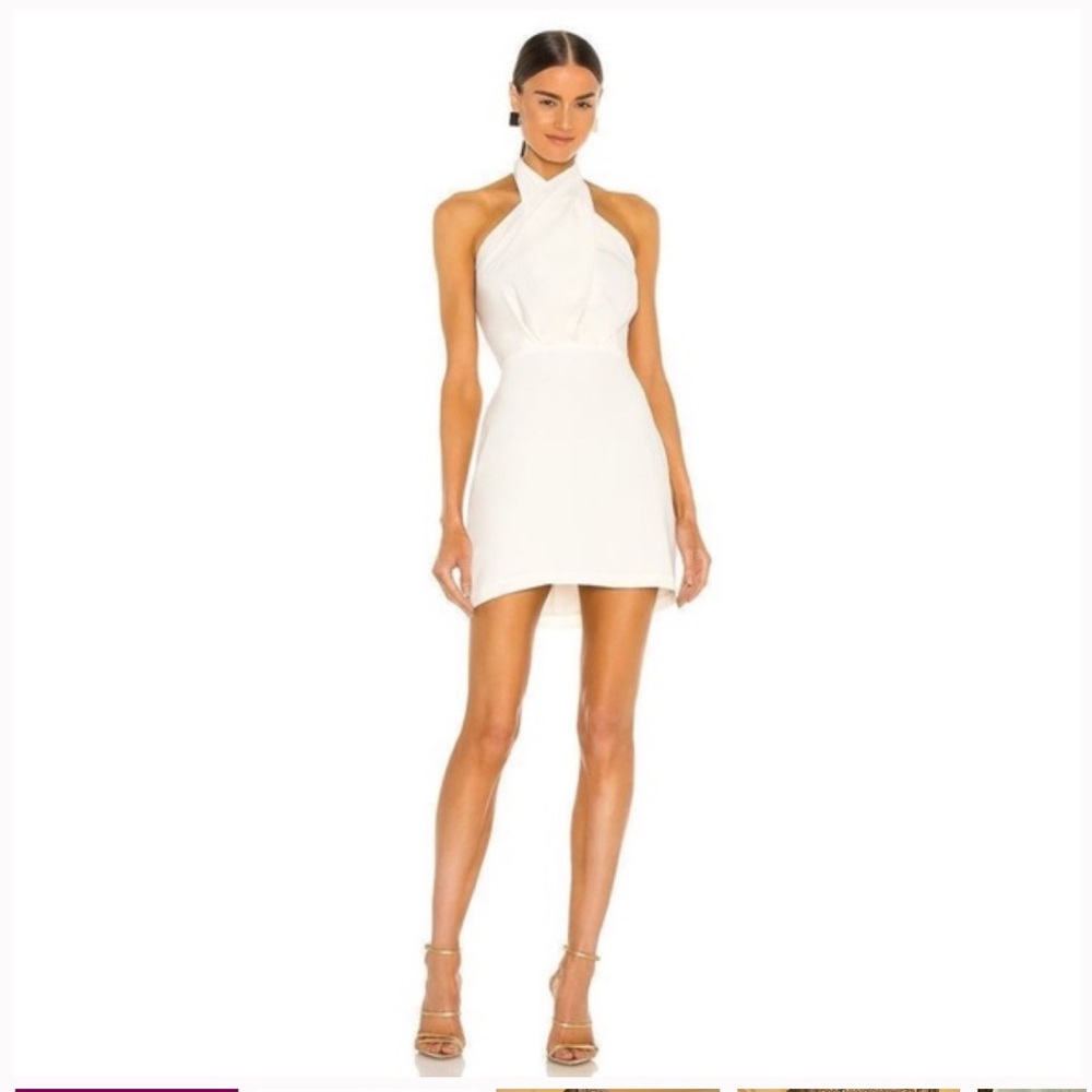 Amanda Uprichard | Halter Mini White Dress